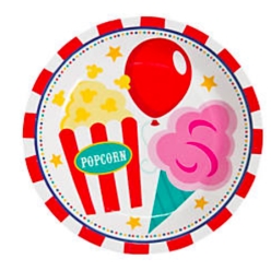Carnival Step Right Up Dessert Plates - 8 Pk